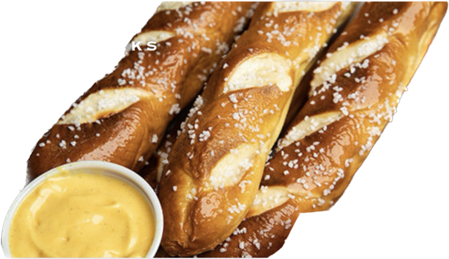 (4) Pretzel Breadsticks.
